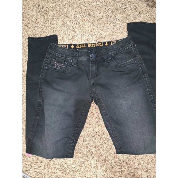Womens Rock Revival Skinny Jeans Size 26/ 31' Inseam / Isabelle Skinny - Picture 3 of 3
